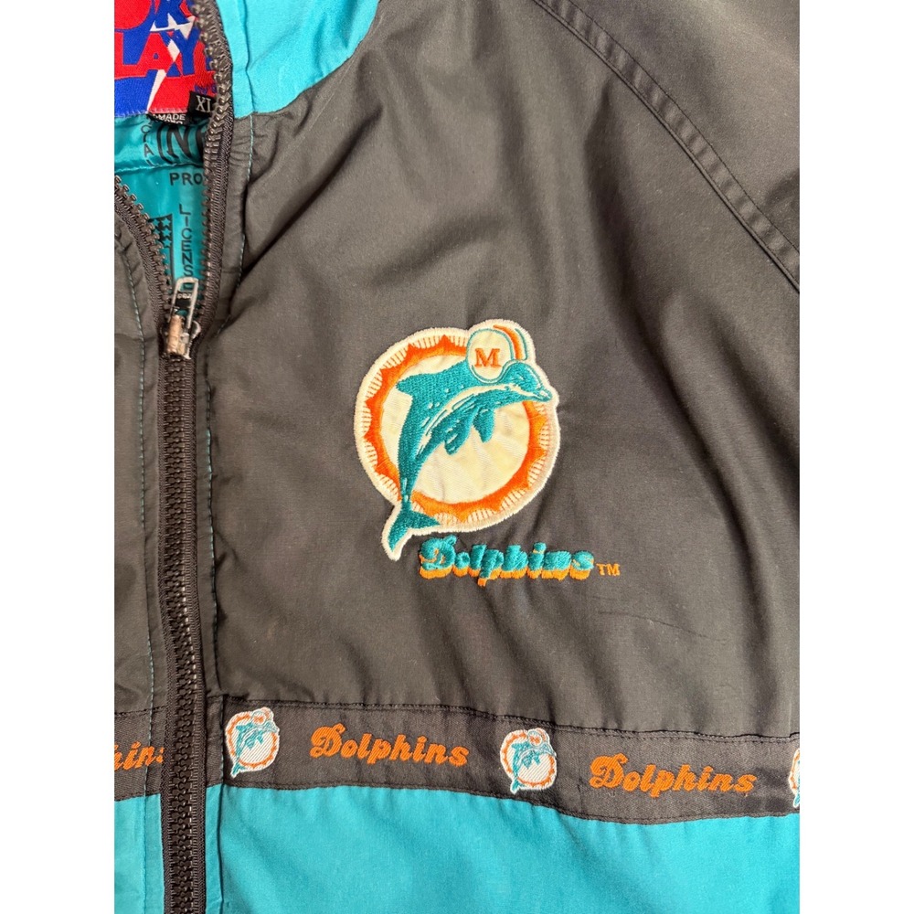 Vintage Miami Dolphins Pro Player NFL Jacket XL - Picture 4 of 7